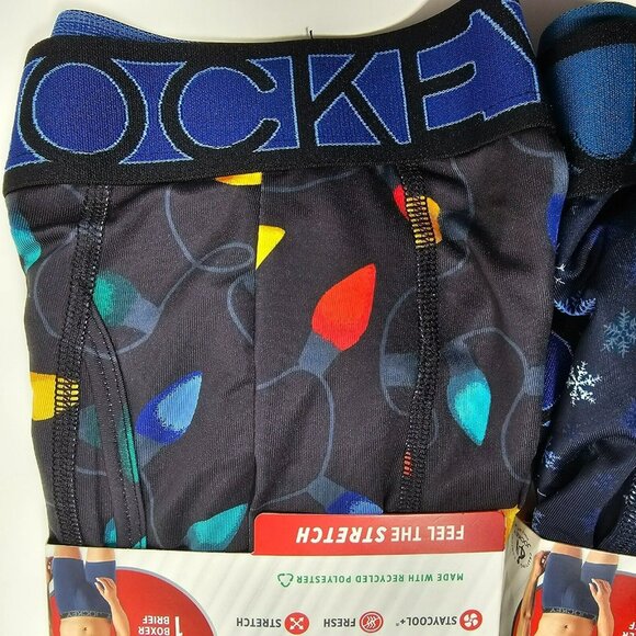 3-Pack Jockey Microfiber Stretch Christmas Boxer Briefs Men's Size 2XL (44-46) - Picture 4 of 7